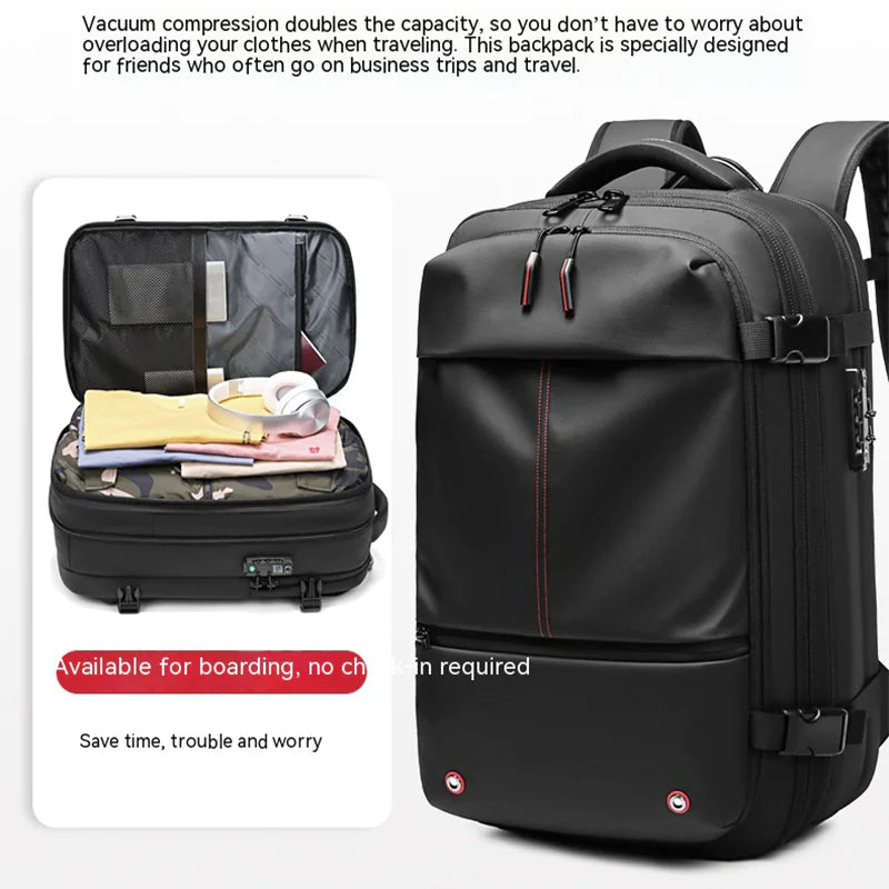 Vacuum Compression Travel Backpack